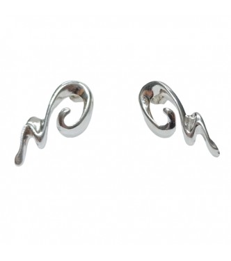 E000923 Handmade Sterling Silver Stylish Earrings Solid Hallmarked 925 Nickel Free